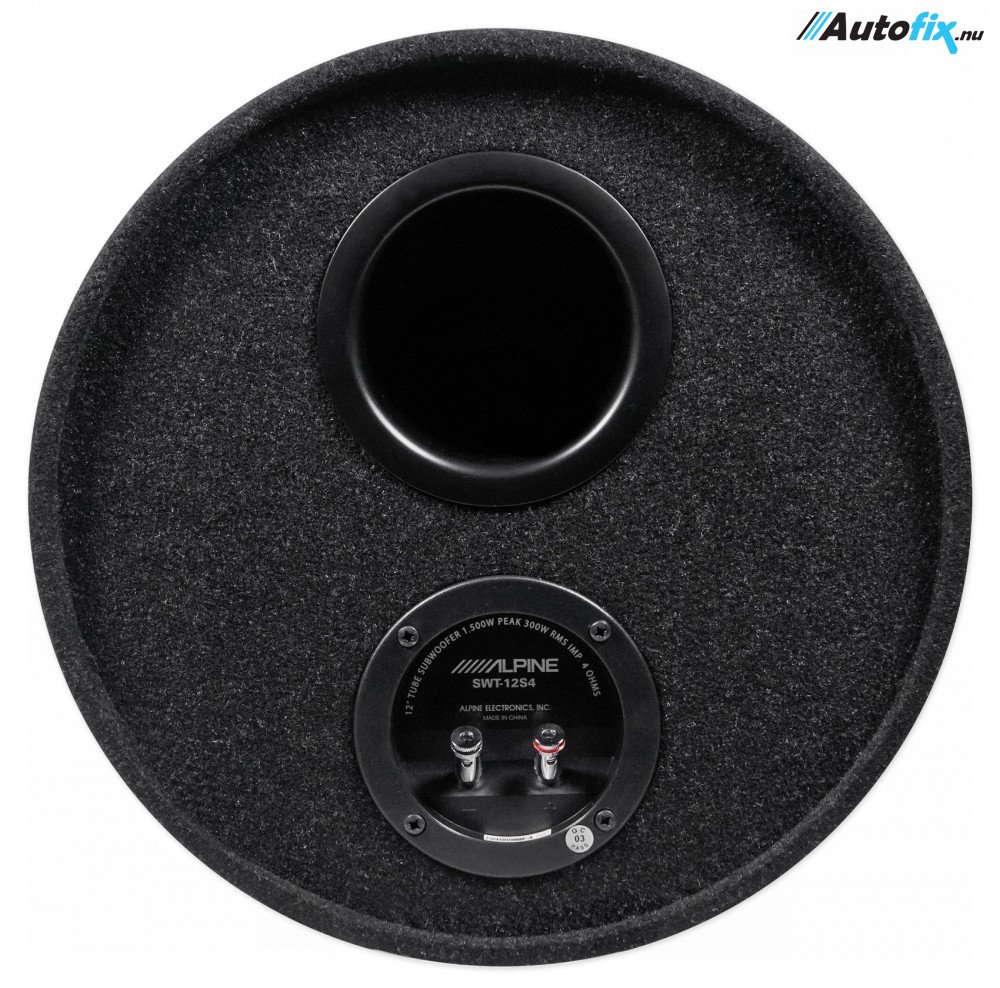 SWT-12S4 fra Alpine | Køb Alpine Subwoofer Tube hos Autofix.nu